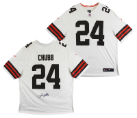 Nick Chubb Signed Browns Nike Authentic Jersey (Beckett) at PristineAuction.com