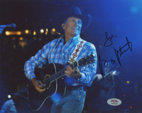 George Strait Signed 8x10 Photo Inscribed "Love" (PSA) at PristineAuction.com