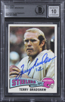 Terry Bradshaw Signed 1975 Topps #461 (BGS | Auto 10) at PristineAuction.com