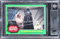 David Prowse & Terry McGovern Signed 1977 Star Wars #237 Inscribed "The plans are not in the main computer" (BGS) at PristineAuction.com