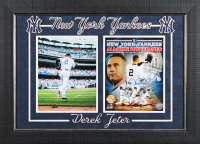 Derek Jeter Signed LE Yankees Custom Framed Photo (Steiner) at PristineAuction.com