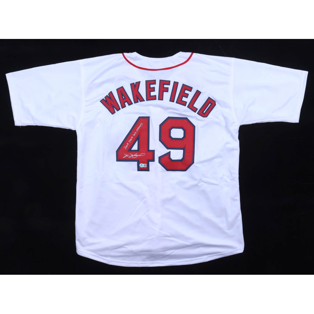Tim Wakefield Signed Jersey Inscribed "2004 2007 WS Champs" (Beckett) at PristineAuction.com