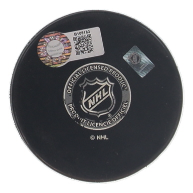 Michel Goulet Signed Blackhawks Logo Hockey Puck Inscribed "HOF '98" (Schwartz) at PristineAuction.com Michel Goulet Signed Blackhawks Logo Hockey Puck Inscribed "HOF '98" (Schwartz) at PristineAuction.com