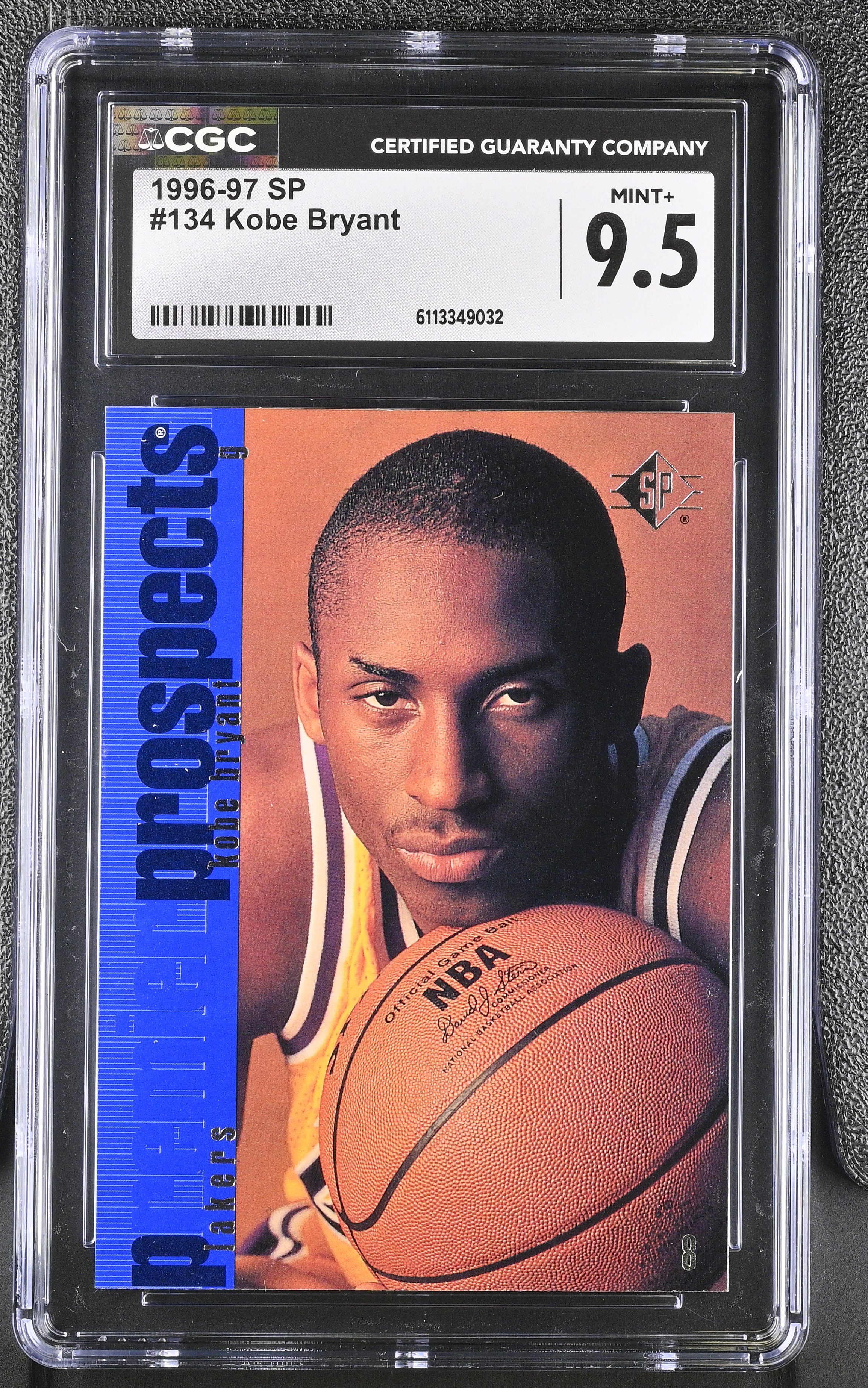 Kobe Bryant 1996-97 SP #134 RC (CGC 9.5) at PristineAuction.com Kobe Bryant 1996-97 SP #134 RC (CGC 9.5) at PristineAuction.com