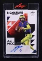 J.J. McCarthy 2023 Leaf Signature Series Mars EXCH Autographs #BAJJM #1/1 at PristineAuction.com