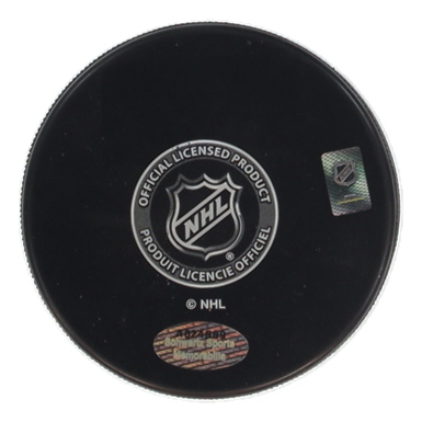 Adam Oates Signed Red Wings Logo Hockey Puck Inscribed "HOF 12" (Schwartz) at PristineAuction.com Adam Oates Signed Red Wings Logo Hockey Puck Inscribed "HOF 12" (Schwartz) at PristineAuction.com