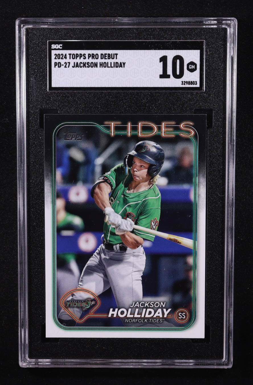 Jackson Holliday 2024 Topps Pro Debut #PD27 RC (SGC 10) at PristineAuction.com Jackson Holliday 2024 Topps Pro Debut #PD27 RC (SGC 10) at PristineAuction.com