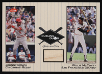 Willie McCovey / Johnny Bench 2002 Greats of the Game Dueling Duos Game Used Single Bat Relic #WM1 at PristineAuction.com