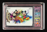 Steamboat Willie & Mickey Mouse - Color Blast from the Past - Quadratic - 2026 The Case Hitmen 1/1 Custom Art Card with Display Case at PristineAuction.com