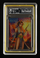 Princess Leia - Leia Vuitton - Gold Rush - 2024 The Case Hitmen 1/1 Custom Art Card with Display Case at PristineAuction.com