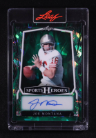 Joe Montana 2025 Leaf Sports Heroes Autographs Green Crystal #BAJM3 #6/9 at PristineAuction.com
