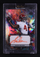 Jalen Milroe 2024 Wild Card 7 Card Studs Autographs Spade Galaxy Rainbow Foil #AS7CC-JM RC #1/1 at PristineAuction.com
