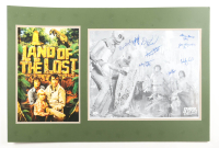 "Land of the Lost" Custom Matted Photo Display Cast-Signed By (9) with Spencer Milligan, Kathy Coleman, Sharon Baird & Wesley Eure with Multiple Character Inscriptions (JSA) at PristineAuction.com