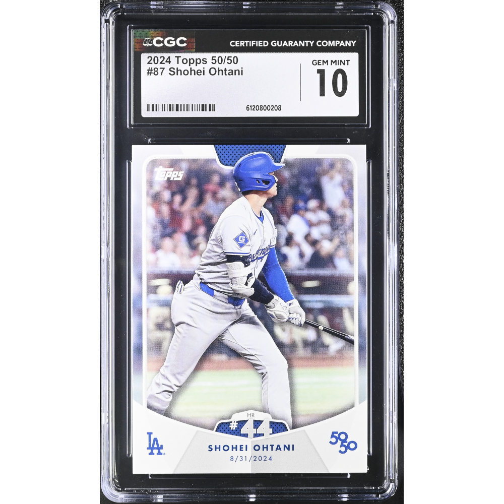 Shohei Ohtani 2024 Topps 50/50 #87 (CGC 10) at PristineAuction.com