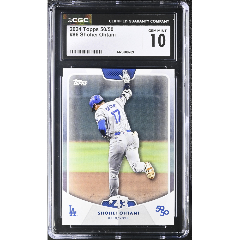 Shohei Ohtani 2024 Topps 50/50 #86 (CGC 10) at PristineAuction.com