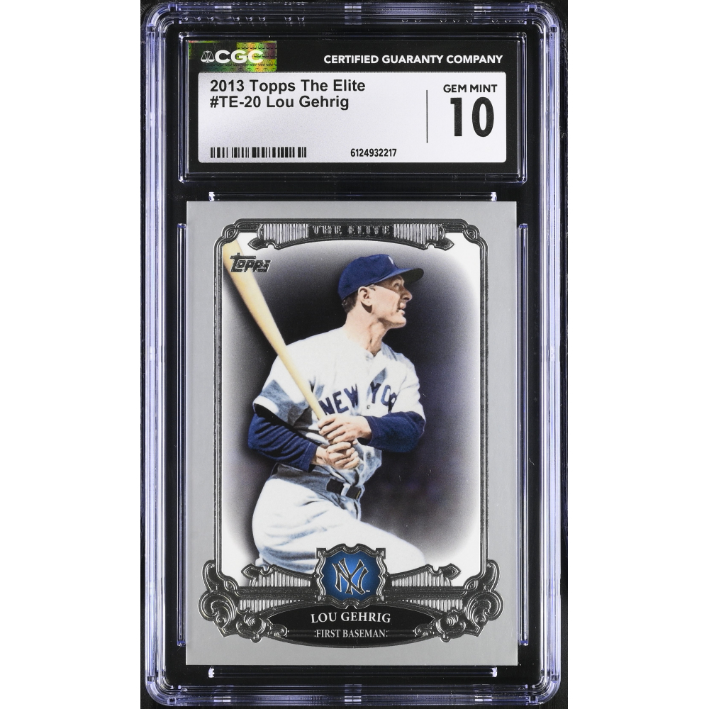 Lou Gehrig 2013 Topps The Elite #TE20 (CGC 10) at PristineAuction.com