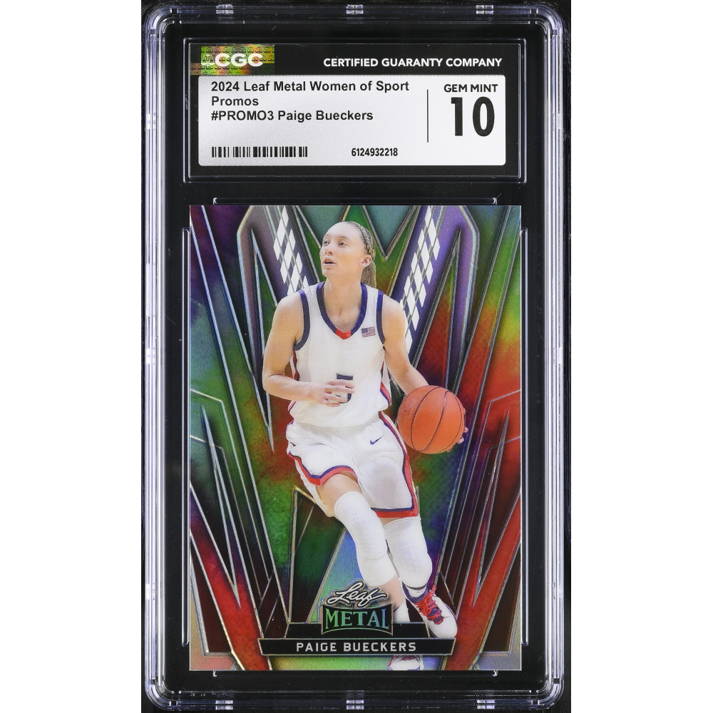 Paige Bueckers 2024 Leaf Metal Women Of Sport Promos #PROMO3 RC (CGC 10) at PristineAuction.com