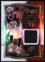 Tee Higgins 2020 Panini Select Draft Selections Memorabilia Prizm White #DS-THI RC #68/75 at PristineAuction.com