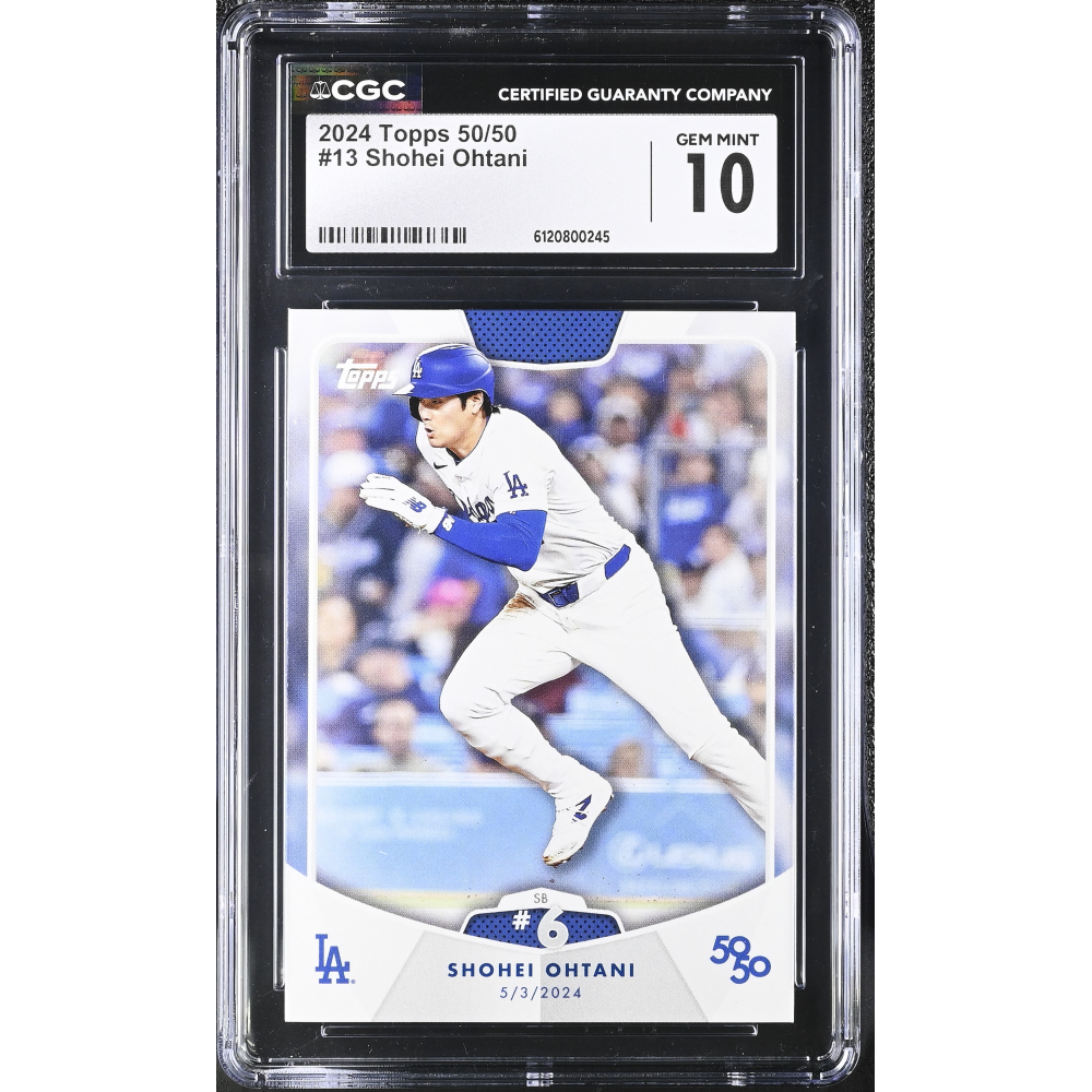 Shohei Ohtani 2024 Topps 50/50 Ohtani #13 (CGC 10) at PristineAuction.com