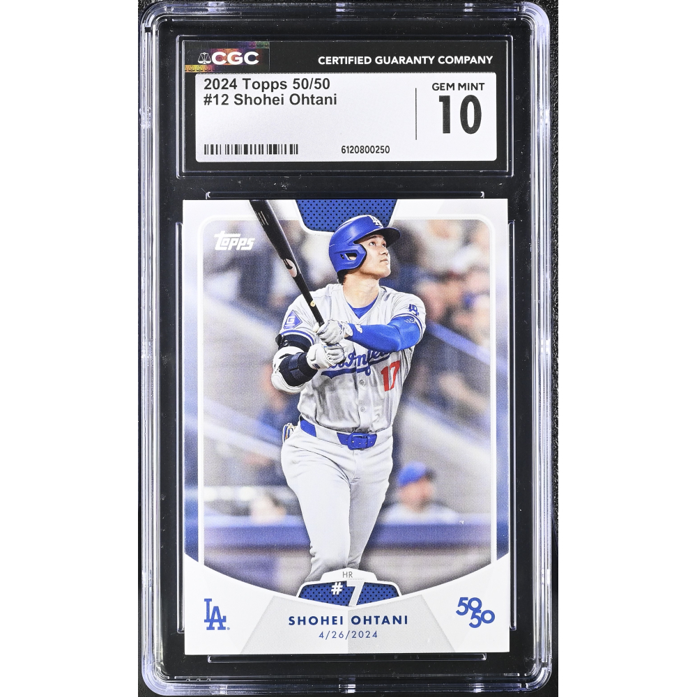Shohei Ohtani 2024 Topps 50/50 Ohtani #12 (CGC 10) at PristineAuction.com