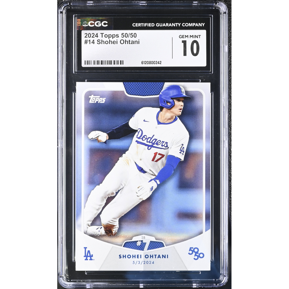 Shohei Ohtani 2024 Topps 50/50 #14 (CGC 10) at PristineAuction.com