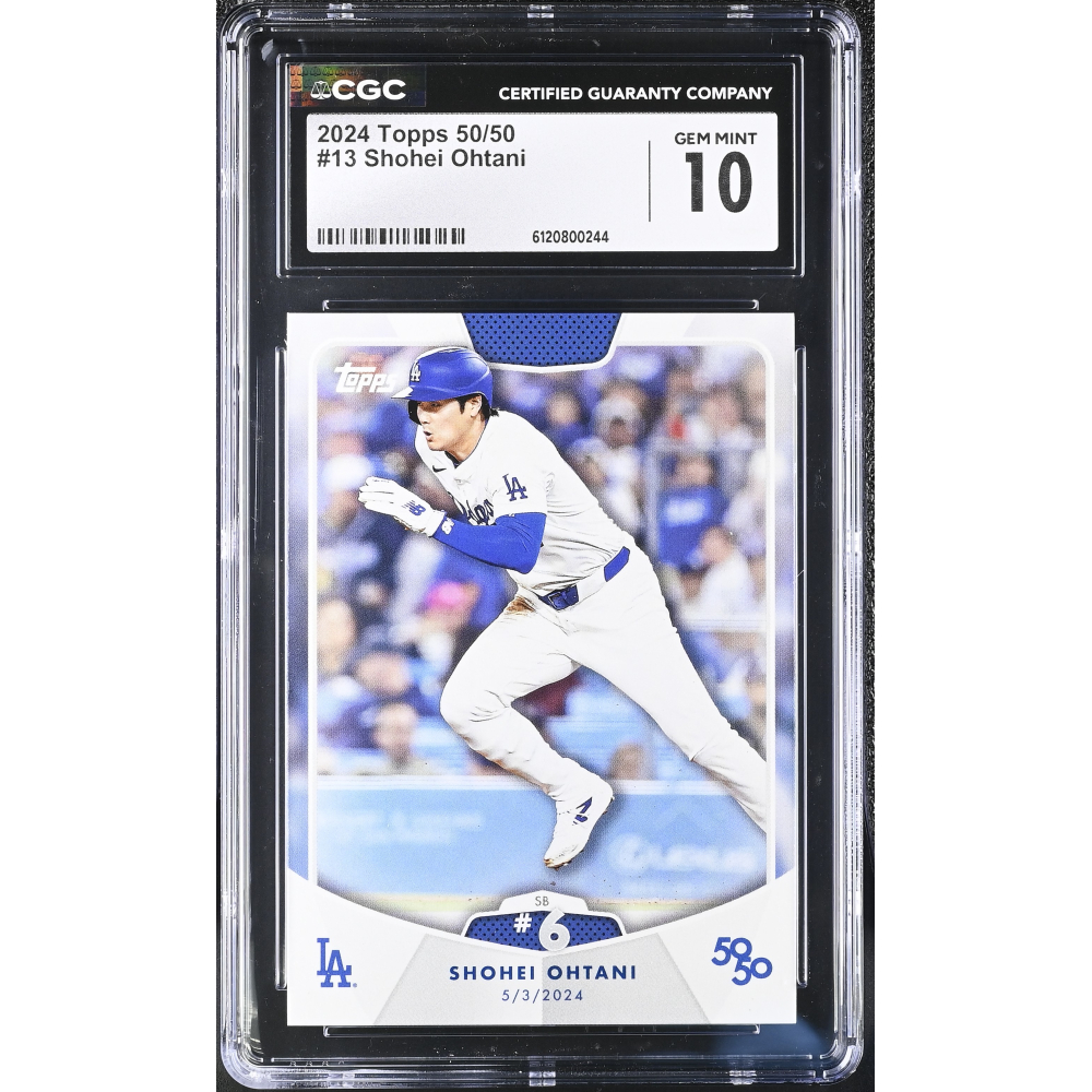Shohei Ohtani 2024 Topps 50/50 #13 (CGC 10) at PristineAuction.com