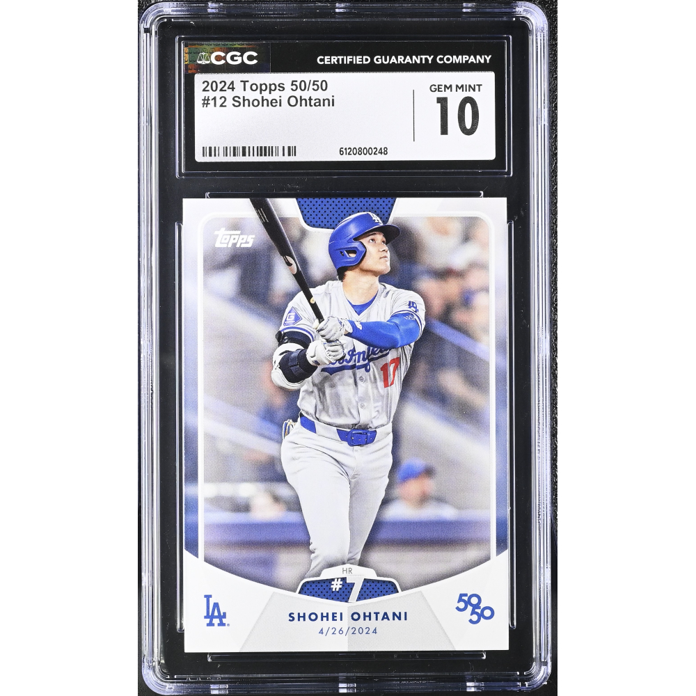Shohei Ohtani 2024 Topps 50/50 #12 (CGC 10) at PristineAuction.com