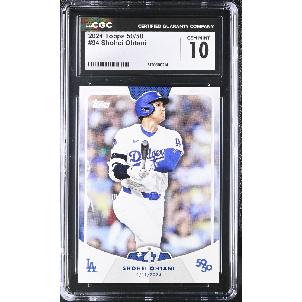 Shohei Ohtani 2024 Topps 50/50 #94 (CGC 10) at PristineAuction.com