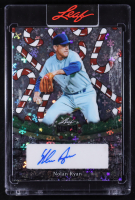 Nolan Ryan 2025 Leaf Metal Happy Holidays Autographs Snowflake Candy Cane #BA-NR1 #11/15 at PristineAuction.com