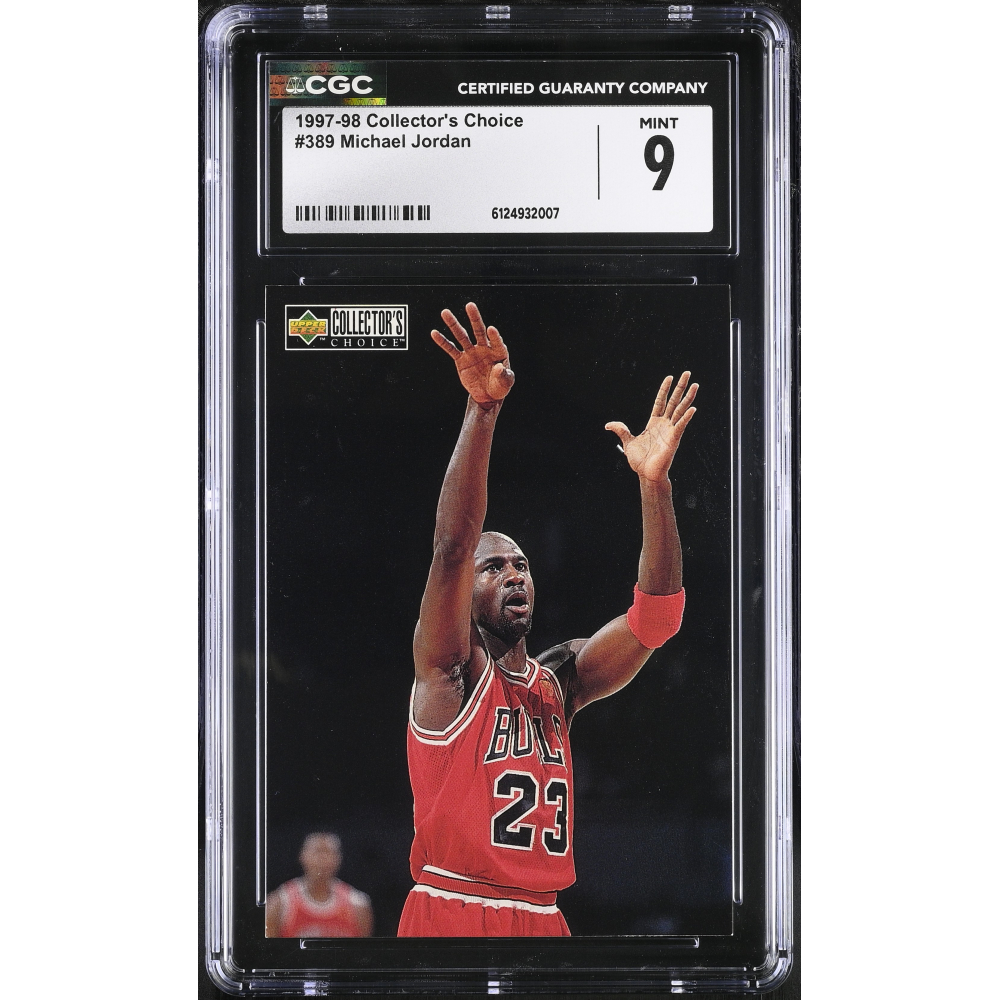 Michael Jordan 1997-98 Collector's Choice MM #389 (CGC 9) at PristineAuction.com