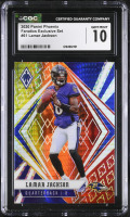 Lamar Jackson 2020 Panini Phoenix Fire Burst #61 (CGC 10) at PristineAuction.com