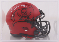 Warren Sapp Signed Buccaneers Rave Alternate Speed Mini Helmet with Display Case Inscribed "HOF 13" (Beckett) at PristineAuction.com