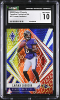 Lamar Jackson 2020 Panini Phoenix Fire Burst #61 (CGC 10) at PristineAuction.com