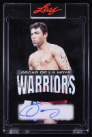 Oscar De La Hoya 2025 Leaf Sports Heroes Warriors Clear Black #W-OH1 #1/2 at PristineAuction.com