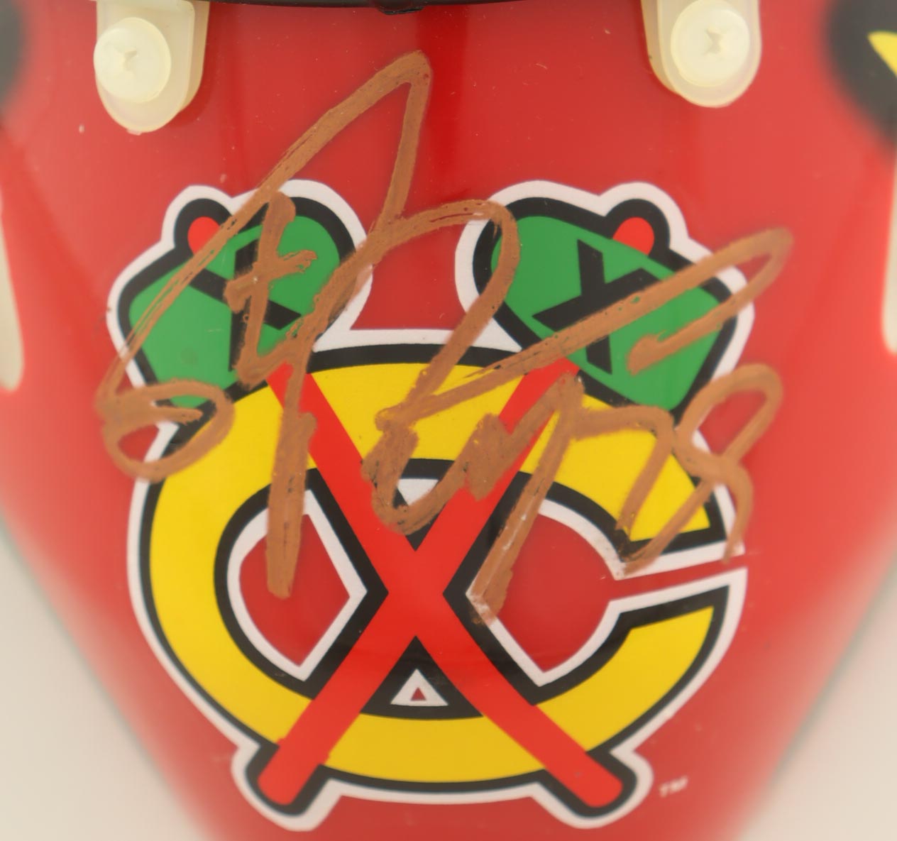 2001-02 Blackhawks | Full-Size Authentic Goalie Mask Team-Signed by (19) with Phil Housley, Tony Amonte, Igor Korolev (JSA) at PristineAuction.com 2001-02 Blackhawks | Full-Size Authentic Goalie Mask Team-Signed by (19) with Phil Housley, Tony Amonte, Igor Korolev (JSA) at PristineAuction.com