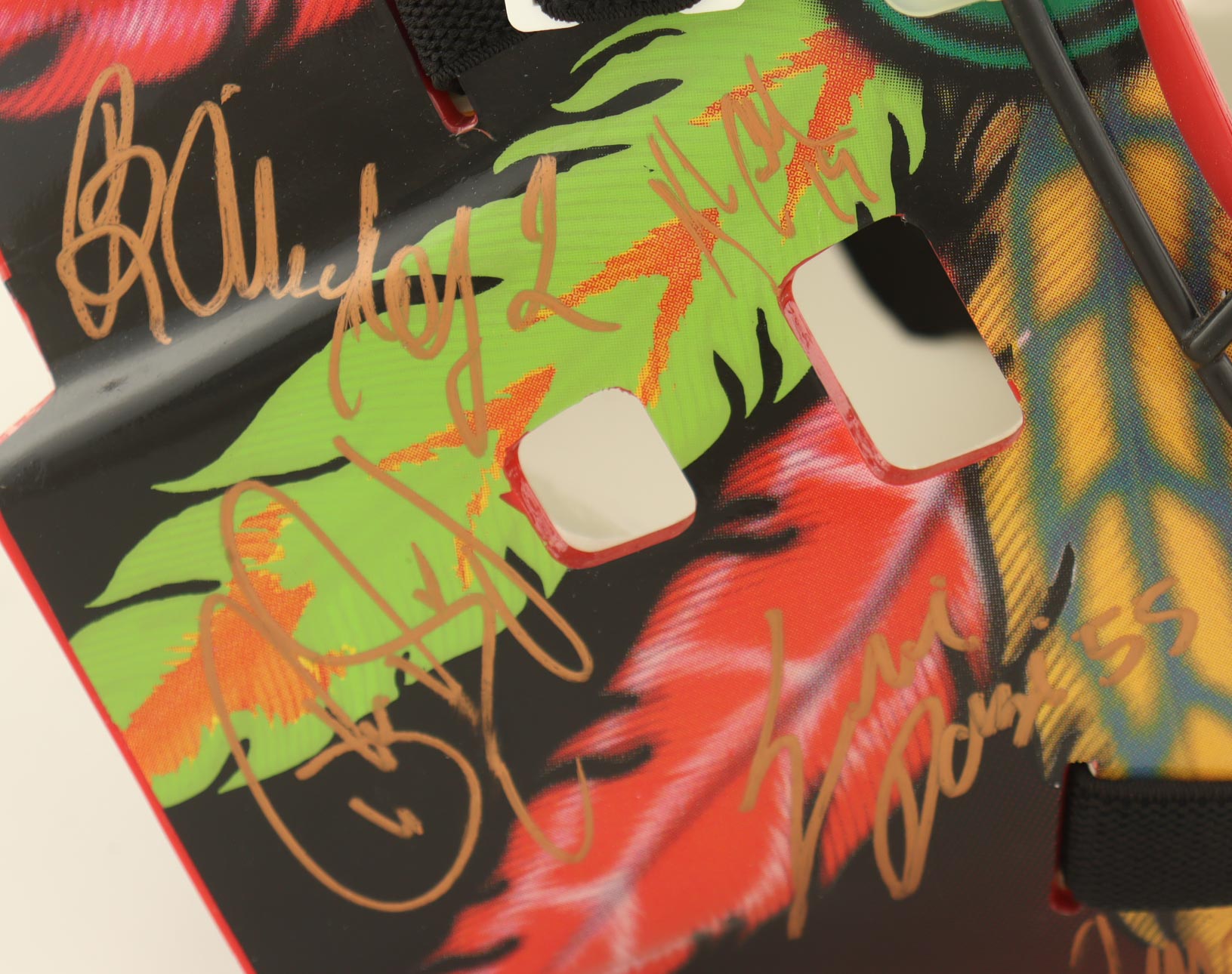 2001-02 Blackhawks | Full-Size Authentic Goalie Mask Team-Signed by (19) with Phil Housley, Tony Amonte, Igor Korolev (JSA) at PristineAuction.com 2001-02 Blackhawks | Full-Size Authentic Goalie Mask Team-Signed by (19) with Phil Housley, Tony Amonte, Igor Korolev (JSA) at PristineAuction.com