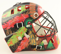 2001-02 Blackhawks | Full-Size Authentic Goalie Mask Team-Signed by (19) with Phil Housley, Tony Amonte, Igor Korolev (JSA) at PristineAuction.com