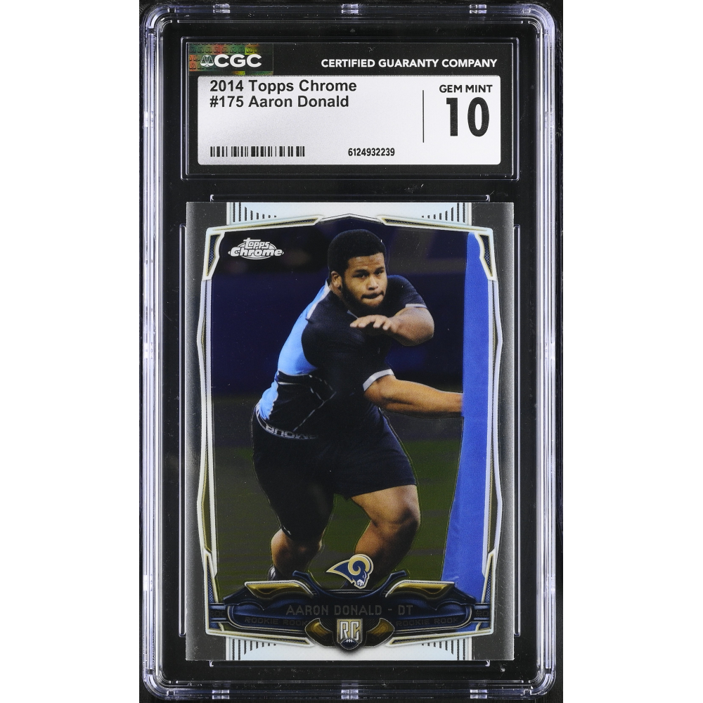 Aaron Donald 2014 Topps Chrome #175 RC (CGC 10) at PristineAuction.com