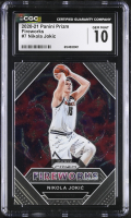 Nikola Jokic 2020-21 Panini Prizm Fireworks #7 (CGC 10) at PristineAuction.com