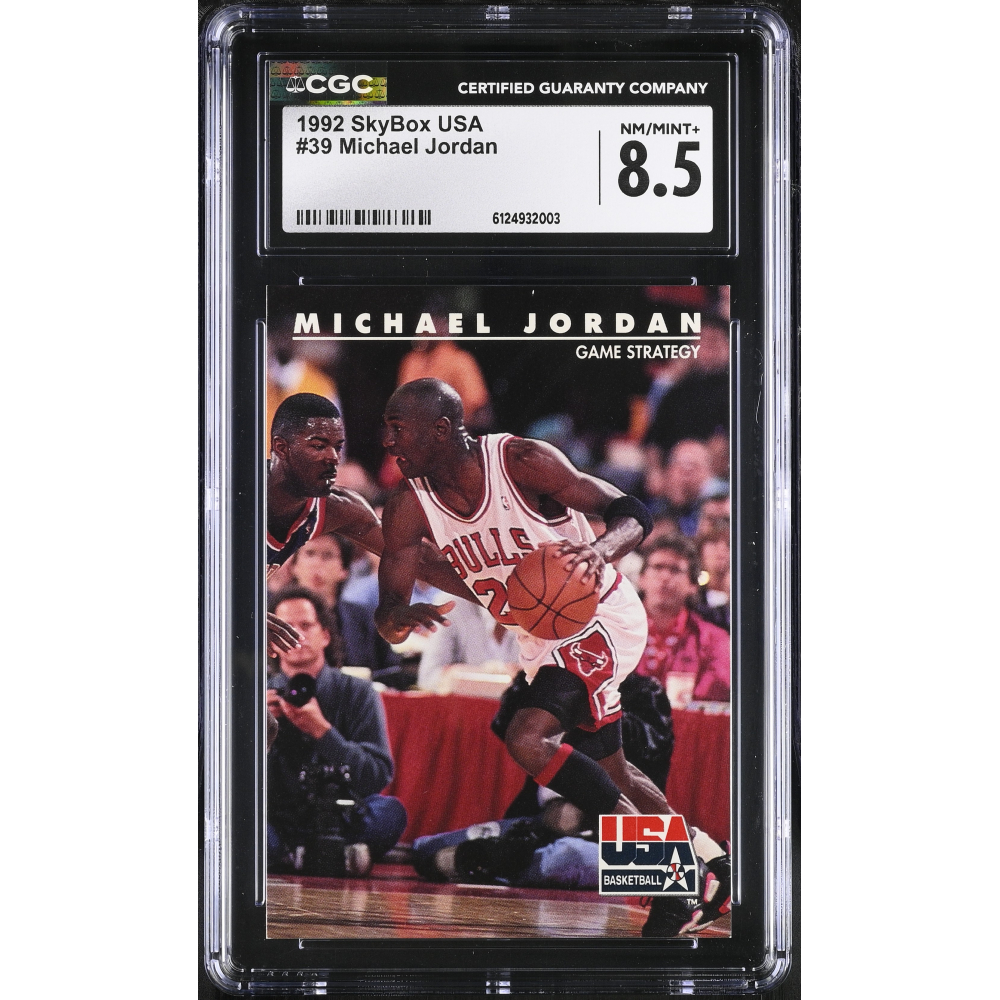 Michael Jordan 1992 SkyBox USA Game Strategy #39 (CGC 8.5) at PristineAuction.com