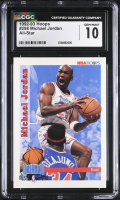 Michael Jordan 1992-93 Hoops #298 AS (CGC 10) at PristineAuction.com