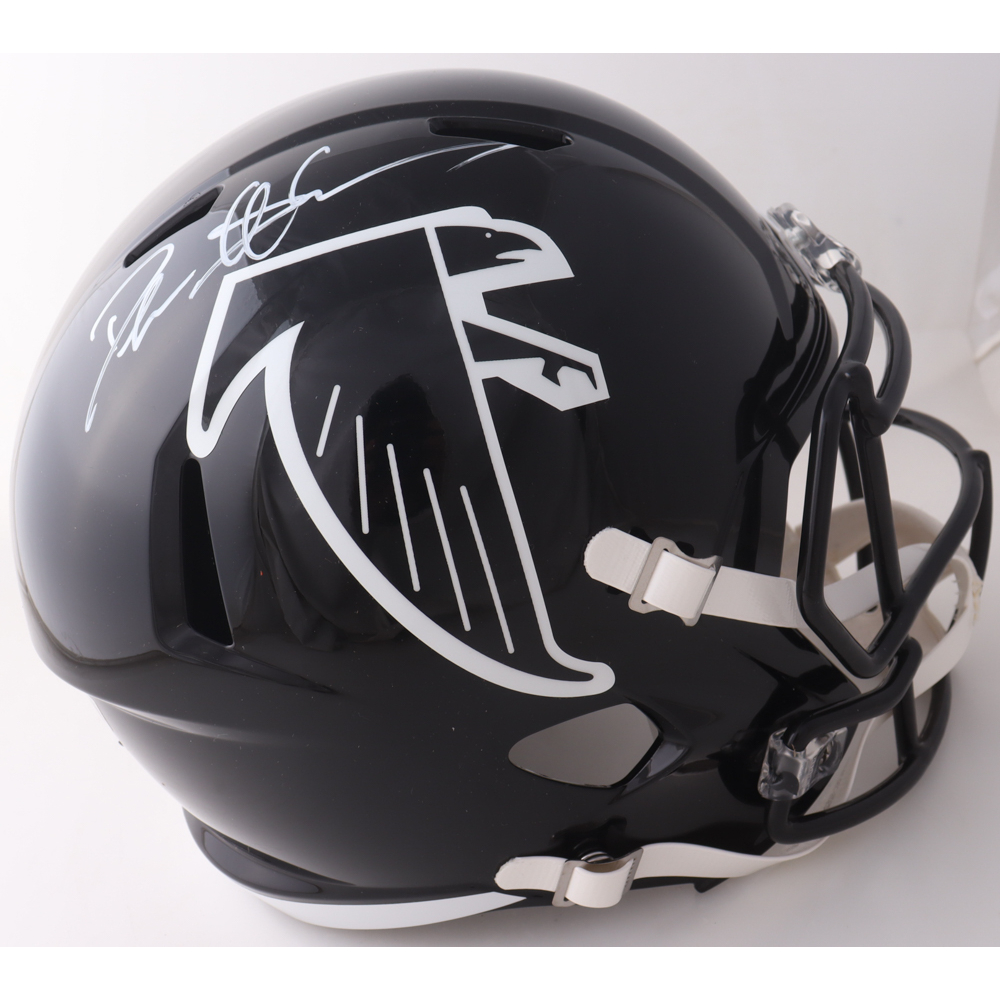 Deion Sanders Signed Falcons Full-Size Speed Helmet (Beckett) at PristineAuction.com