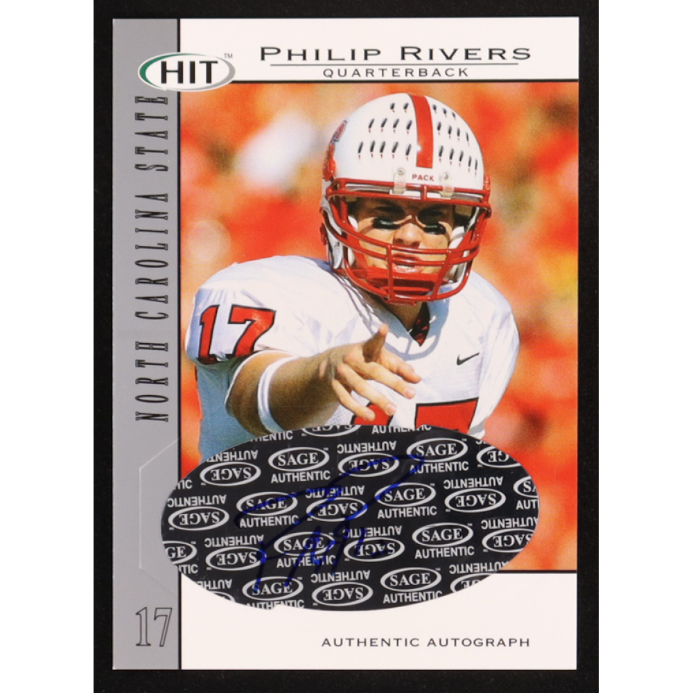 Philip Rivers 2004 SAGE HIT Autographs Silver #A17 RC at PristineAuction.com