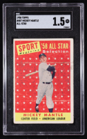 Mickey Mantle 1958 Topps #487 AS (SGC 1.5) at PristineAuction.com