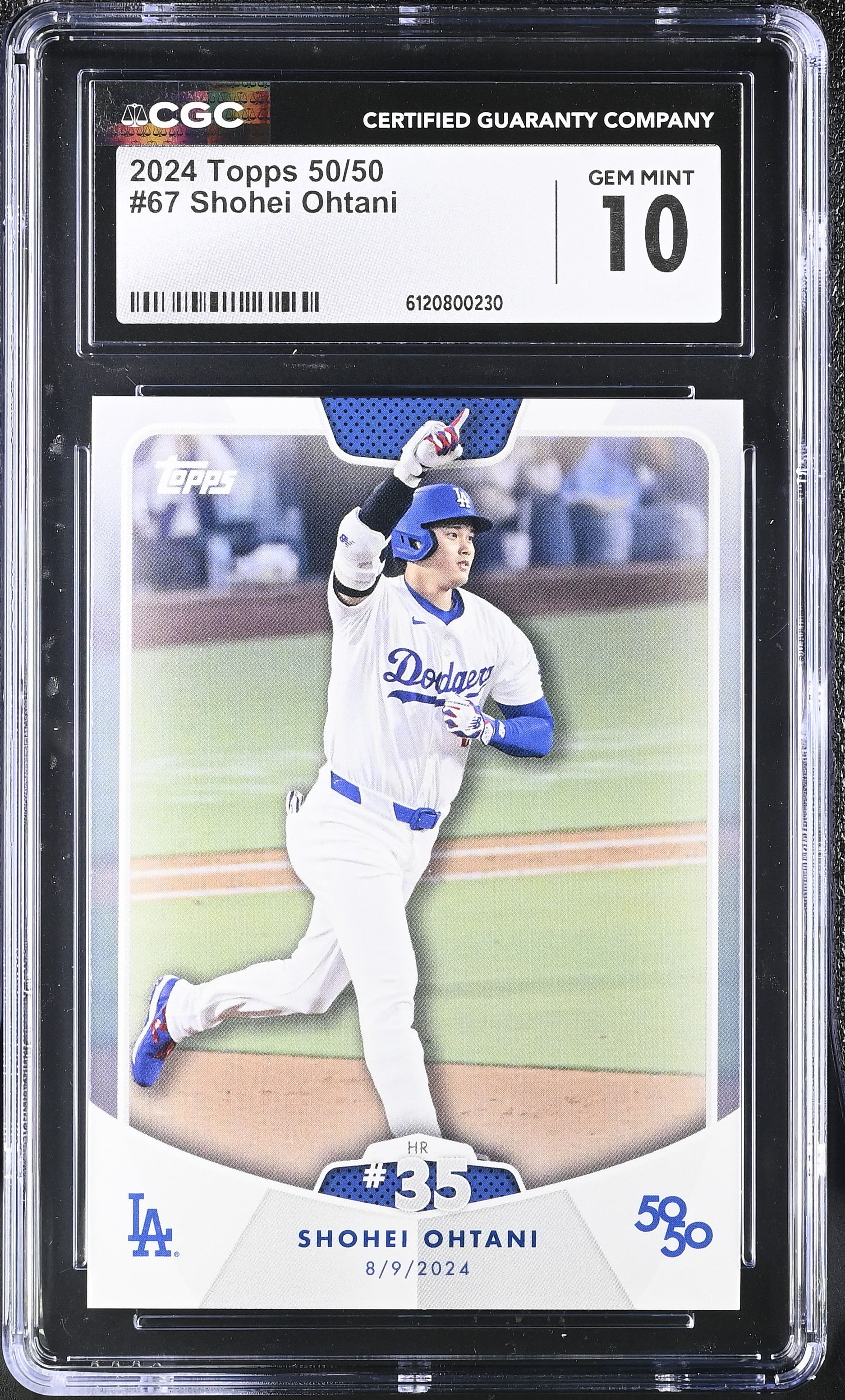 Shohei Ohtani 2024 Topps 50/50 #67 (CGC 10) at PristineAuction.com Shohei Ohtani 2024 Topps 50/50 #67 (CGC 10) at PristineAuction.com