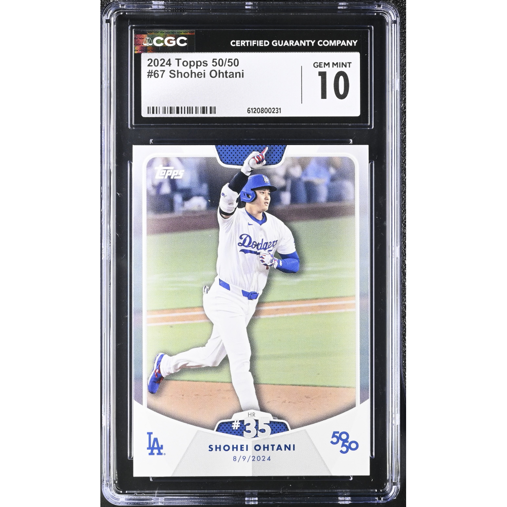 Shohei Ohtani 2024 Topps 50/50 #67 (CGC 10) at PristineAuction.com