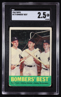 Tom Tresh / Mickey Mantle / Bobby Richardson 1963 Topps #173 Bomber's Best (SGC 2.5) at PristineAuction.com