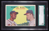 Del Crandall / Eddie Mathews / Hank Aaron / Joe Adcock 1958 Topps #351 Braves Fence Busters (SGC 7) at PristineAuction.com