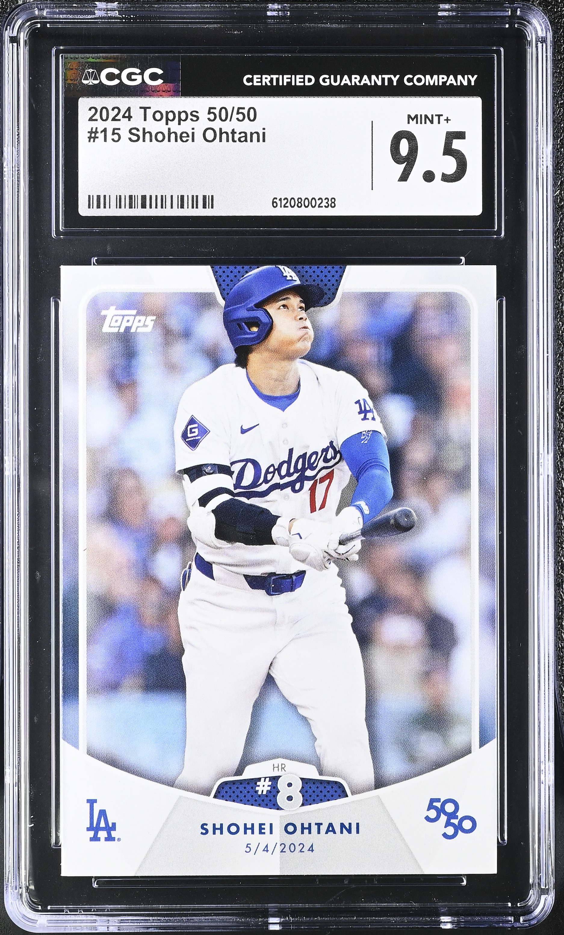 Shohei Ohtani 2024 Topps 50/50 #15 (CGC 9.5) at PristineAuction.com Shohei Ohtani 2024 Topps 50/50 #15 (CGC 9.5) at PristineAuction.com