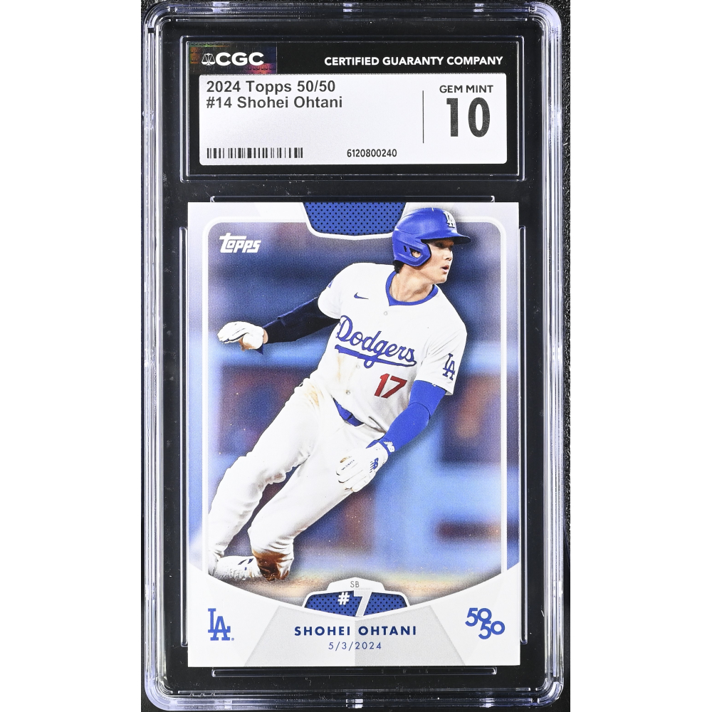 Shohei Ohtani 2024 Topps 50/50 #14 (CGC 10) at PristineAuction.com
